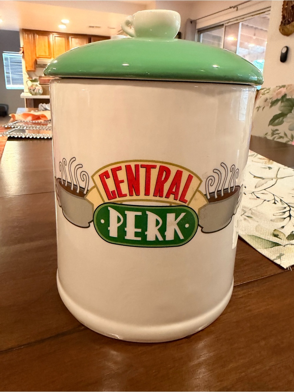 TV show Friends Green & White Ceramic Cookie Jar